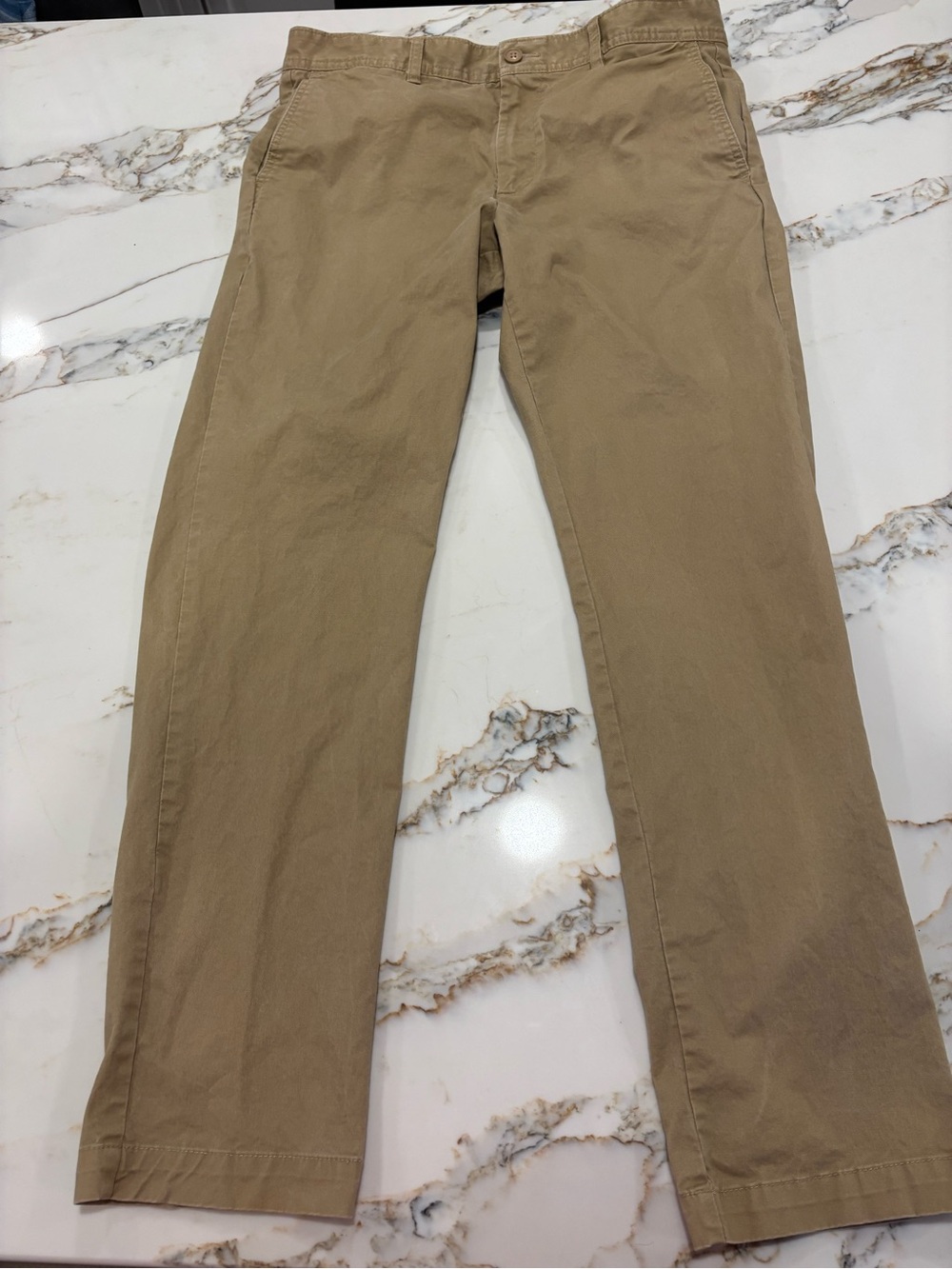 Men's Casual Tan Chino Pants - Lightweight Everyday Wear